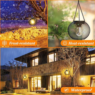 SunGlow Outdoor Solar Hanging Light – Illuminate Your Evenings with Eco-Friendly Elegance - 50% OFF