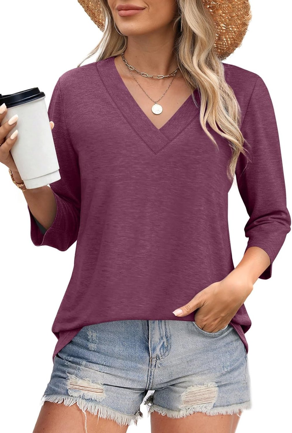 The Essential V-Neck Top - The Foundation of Every Outfit + 50% OFF