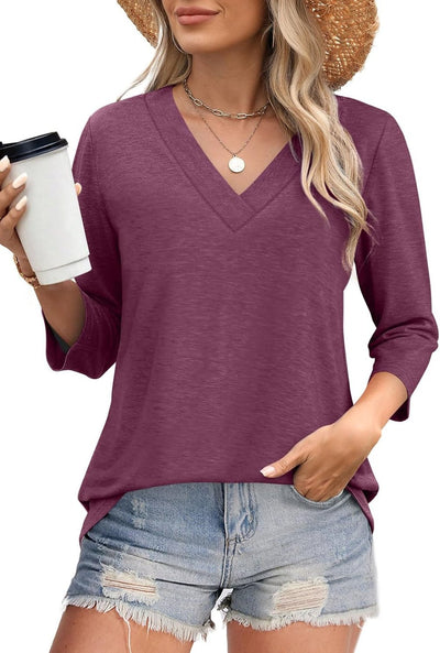 The Essential V-Neck Top - The Foundation of Every Outfit + 50% OFF