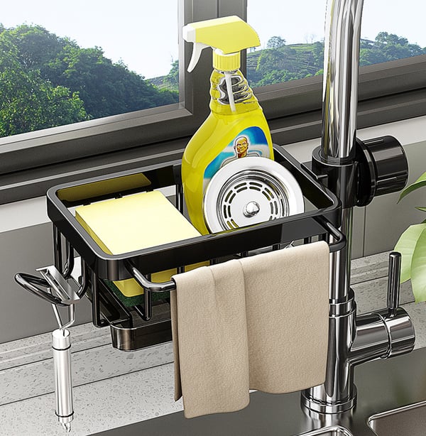 FaucetCaddy - A Clutter-Free Sink Instantly - 50% OFF TODAY