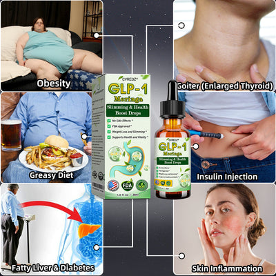 GLP-1 Slimming & Health Boost Drops – Natural Weight Management - 50% OFF