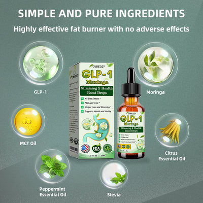GLP-1 Slimming & Health Boost Drops – Natural Weight Management - 50% OFF