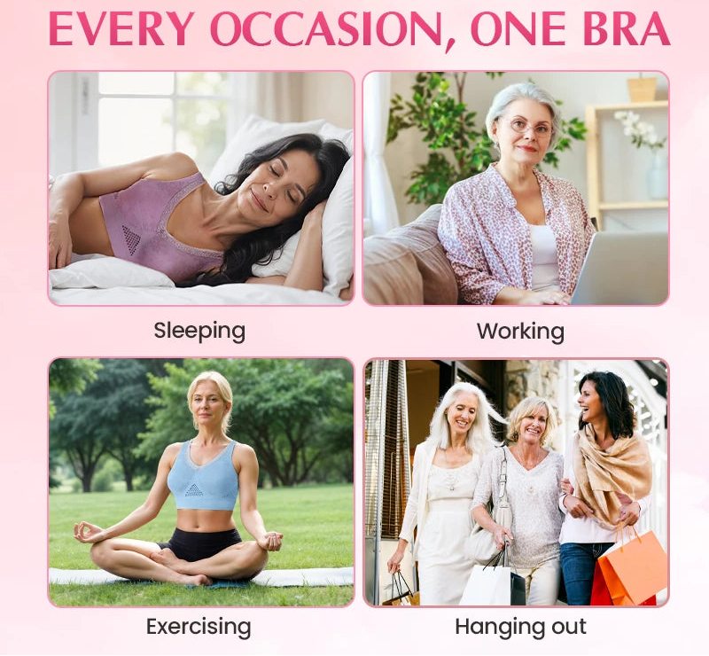 AuraForm Cotton Lift Bra – Natural Comfort, Effortless Support - 1+1 FREE