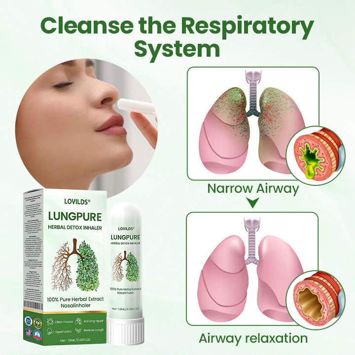 LungPure Herbal Inhaler - Detox & Breathe Freely + 50% OFF