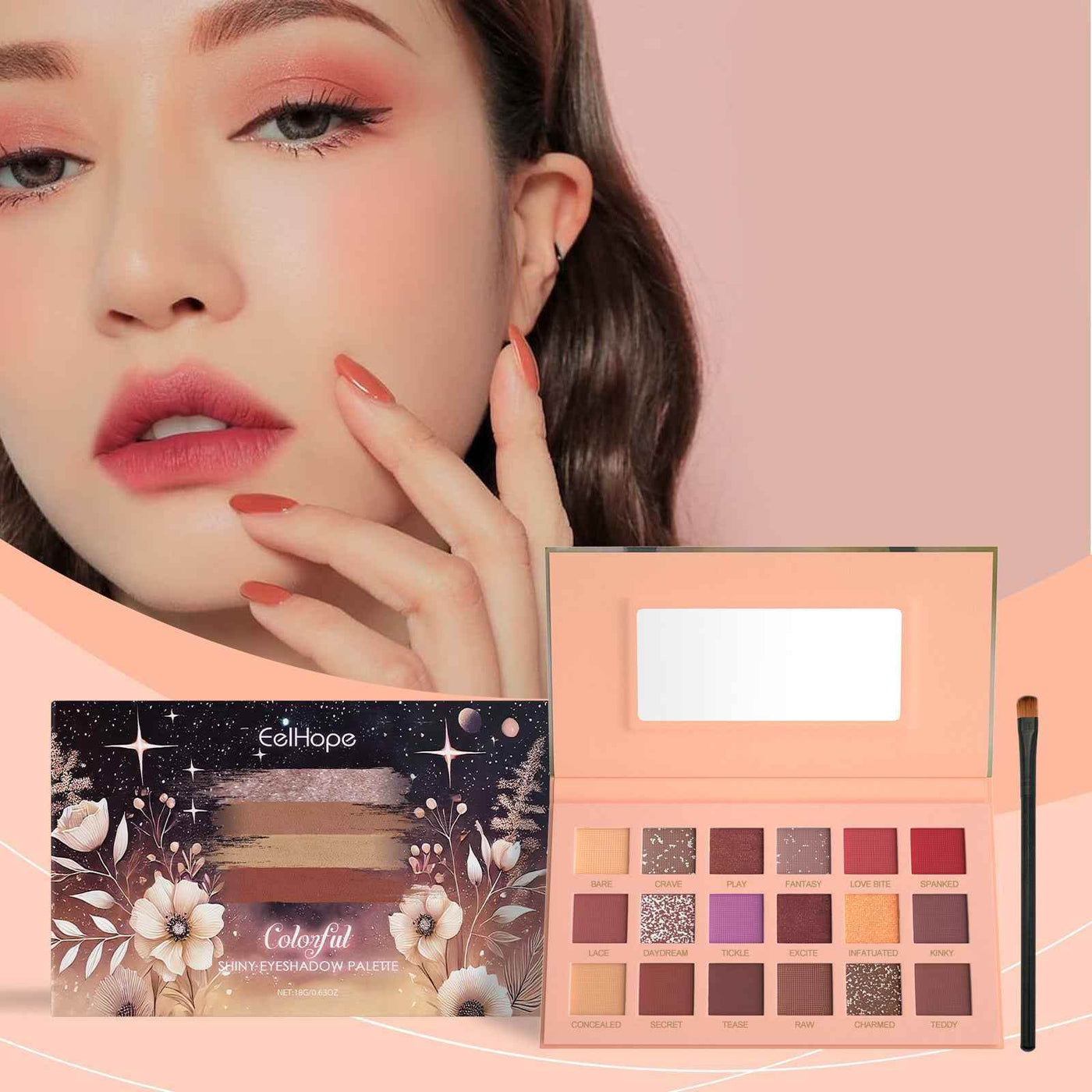 ColorMuse 18-Color Eyeshadow Palette – Unleash Your Creativity with Every Shade - 50% OFF