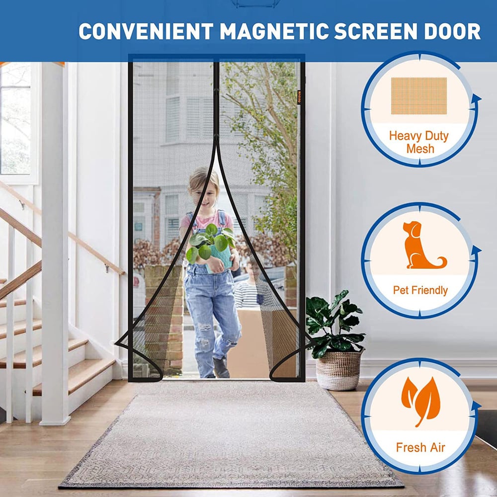 MagnaBreeze Hands-Free Magnetic Screen Door – Let Fresh Air In, Keep Bugs Out - 50% OFF