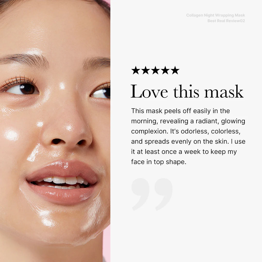 Quia Collagen Wrapping Mask - Wake Up To Glass Skin. + 50% OFF