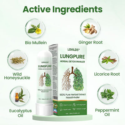 LungPure Herbal Inhaler - Detox & Breathe Freely + 50% OFF
