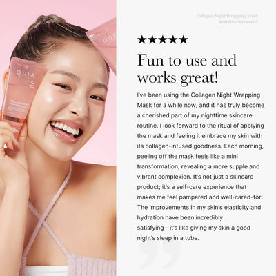 Quia Collagen Wrapping Mask - Wake Up To Glass Skin. + 50% OFF