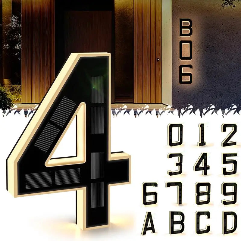 The SolarGlow Address Sign - Be Seen, Be Safe +50% OFF