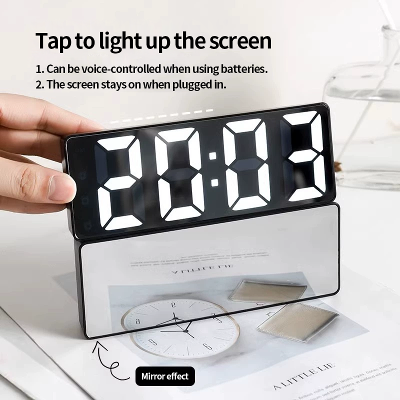 The AuraGlow Mirror Clock - Sleek Style, Easy Life + 50% OFF