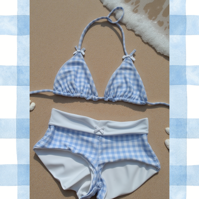 SunnyCharm 2-Piece Bikini Set – Vintage Flair Meets Everyday Comfort - 50% OFF