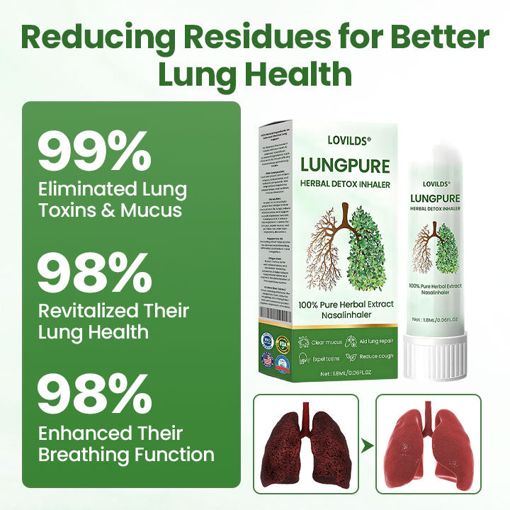 LungPure Herbal Inhaler - Detox & Breathe Freely + 50% OFF