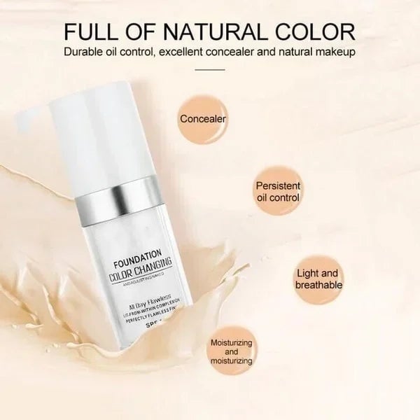 ShadeFlex Serum Foundation - Adaptive Liquid Base for Mature Skin SPF 15 - 50% OFF
