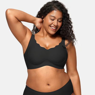 CloudLift Scallop Bra – Your Seamless, Supportive Secret - 1+2 FREE