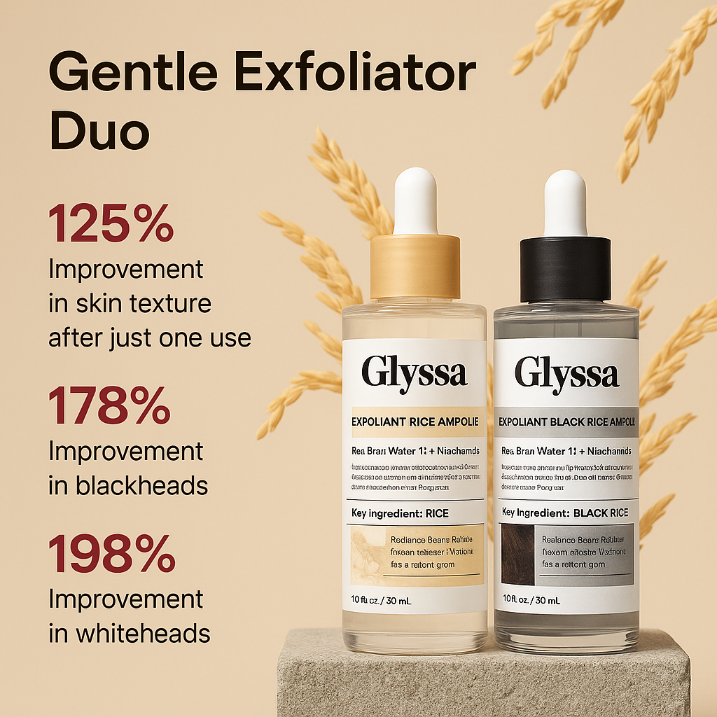The Glyssa Rice Peel Duo - Your At-Home Glass Skin Facial + 50% OFF