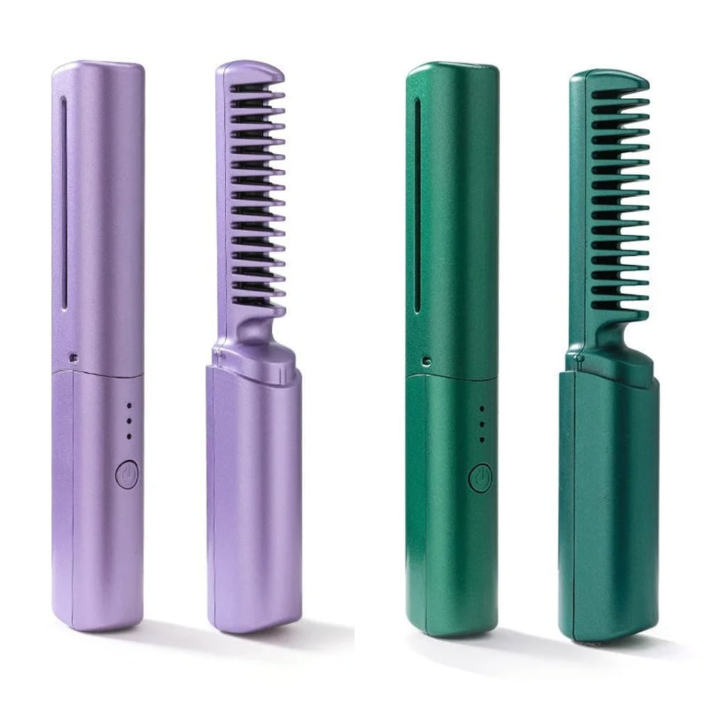 Portable Hairdressing Comb – 3 Heat Settings Cordless & Rechargeable - 50% OFF
