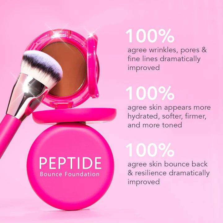 Peptide Bounce Foundation - Hydrataing Skincare-Infused Balm with Buildable Coverage - 50% OFF
