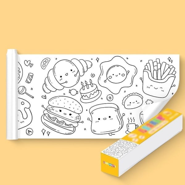 The WonderWall Drawing Roll - Screen-Free Fun, Mess-Free Walls + 50% OFF