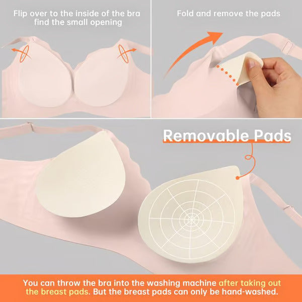 CloudLift Scallop Bra – Your Seamless, Supportive Secret - 1+2 FREE