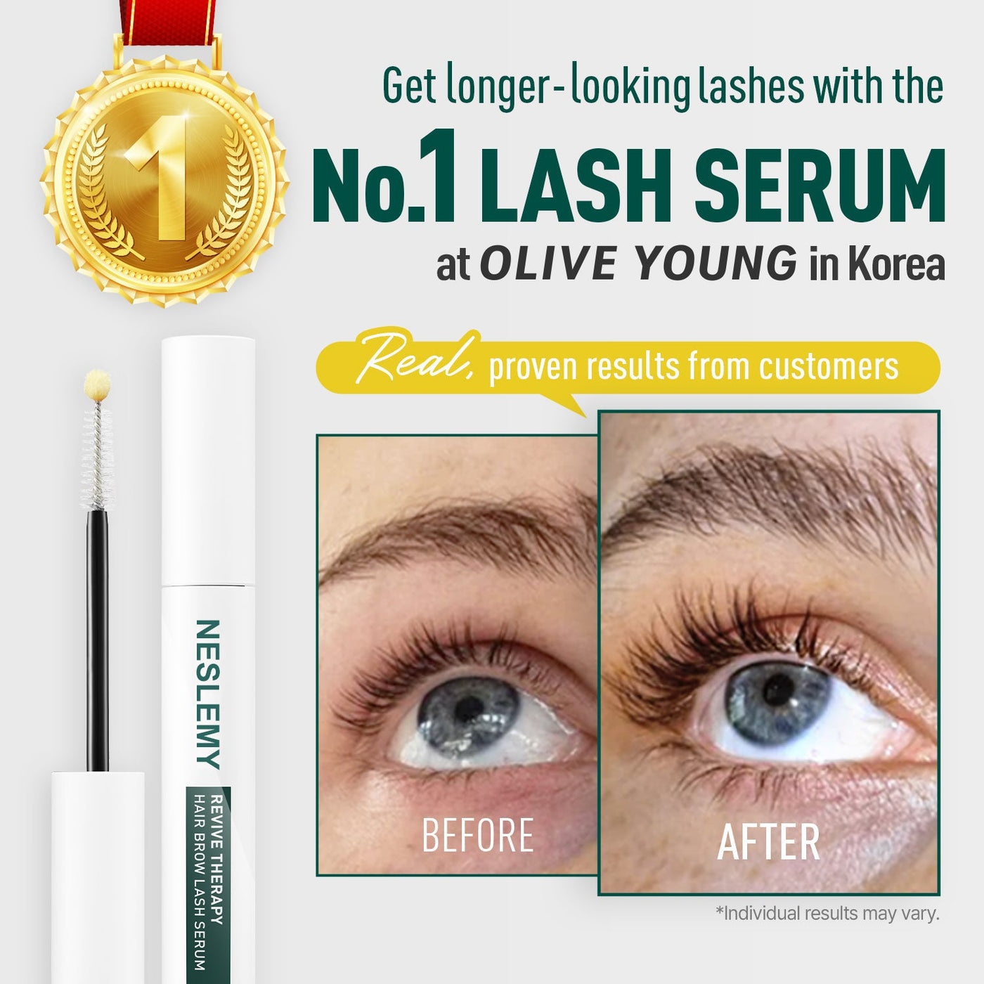 The 3-in-1 Lash & Brow Serum - Results in Just 1 Week! + 50% OFF