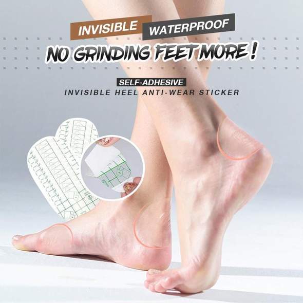 Self-adhesive Invisible Heel Anti-wear Sticker -  Waterproof & Breathable - 1+1 FREE