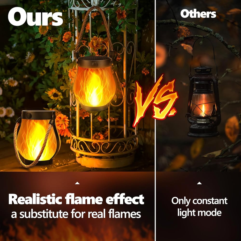 The EverFlame Solar Lantern - A Perfect Flame, Every Night + 50% OFF