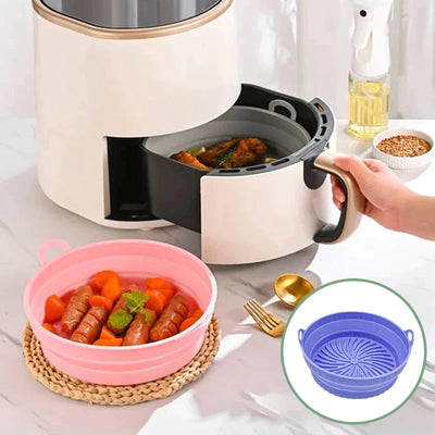 The AirCrisp Silicone Pan - Never Scrub Your Air Fryer Again - 1+1 FREE