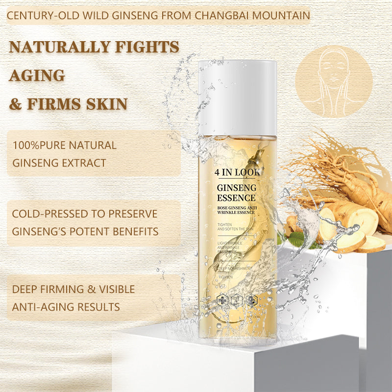 4inlook official Natural Ginseng Anti-Aging Hydrating Essence Water – Pure Himalayan Power for Ageless Skin- 50% OFF