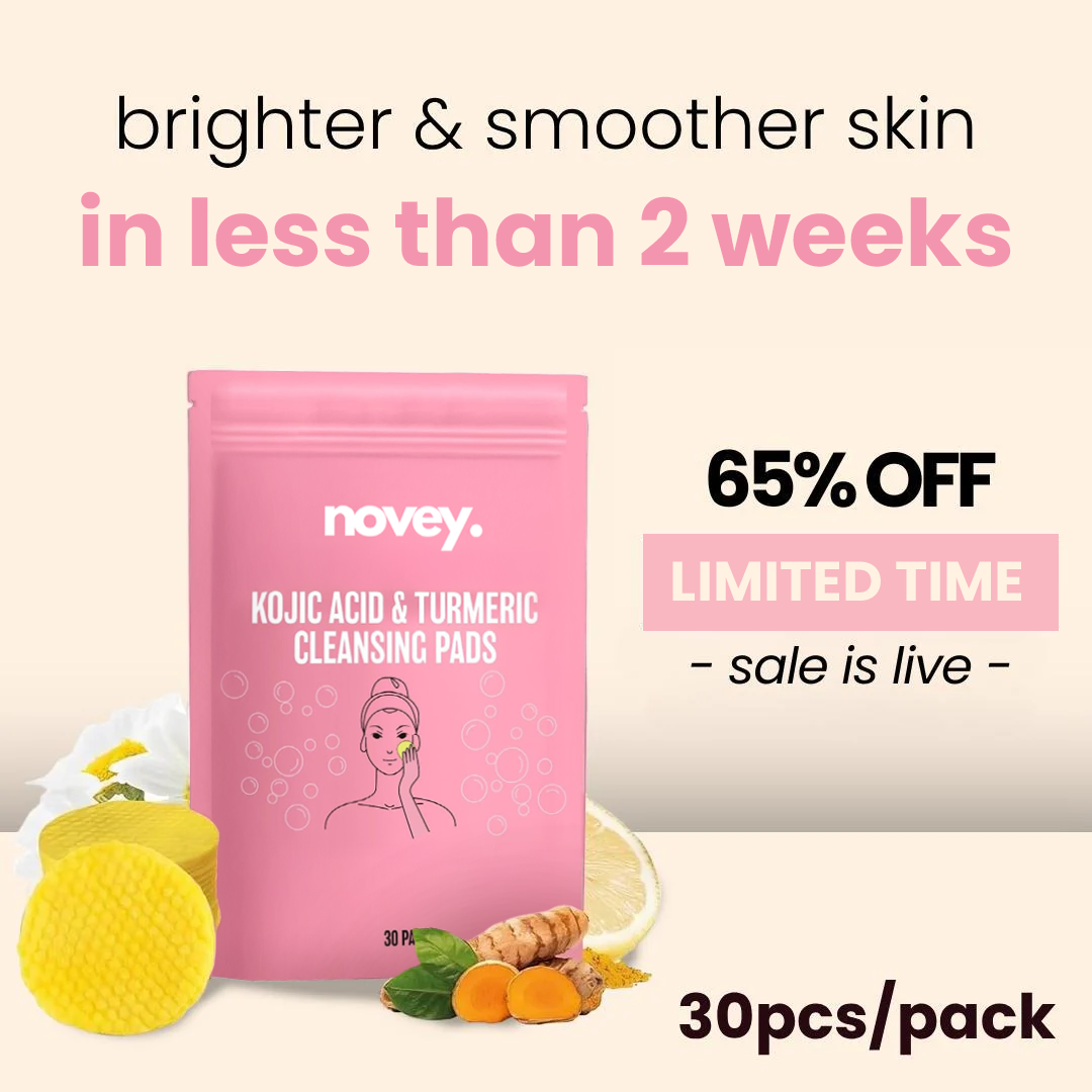 BrightGlow Turmeric & Kojic Acid Pads – Target Dark Spots, Fast - 1+1 FREE