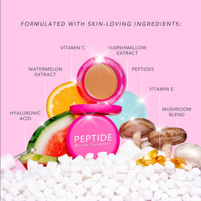 Peptide Bounce Foundation - Hydrataing Skincare-Infused Balm with Buildable Coverage - 50% OFF