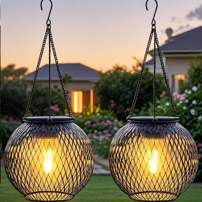 SunGlow Outdoor Solar Hanging Light – Illuminate Your Evenings with Eco-Friendly Elegance - 50% OFF