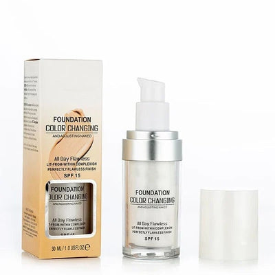 ShadeFlex Serum Foundation - Adaptive Liquid Base for Mature Skin SPF 15 - 50% OFF