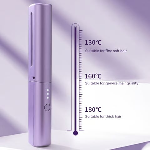 Portable Hairdressing Comb – 3 Heat Settings Cordless & Rechargeable - 50% OFF