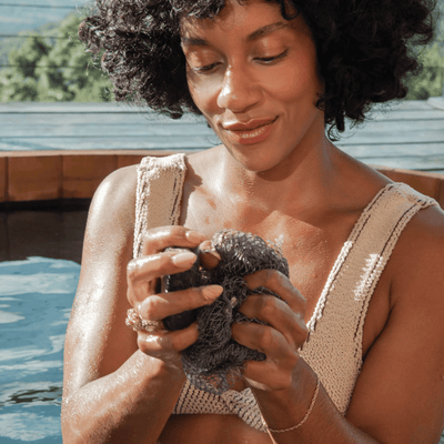 African Exfoliating Net Sponge -  Deep Body Scrubber for Radiant, Smooth Skin - 1+1 FREE