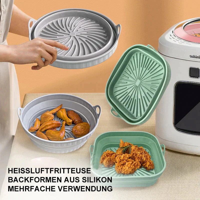 The AirCrisp Silicone Pan - Never Scrub Your Air Fryer Again - 1+1 FREE