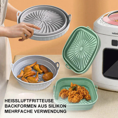 The AirCrisp Silicone Pan - Never Scrub Your Air Fryer Again - 1+1 FREE
