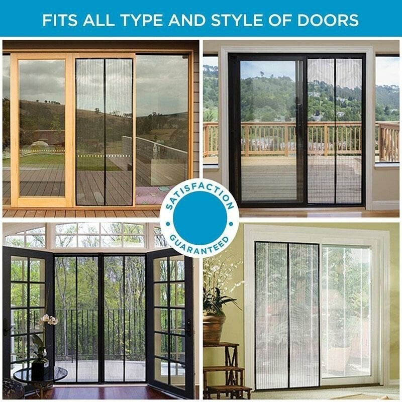 MagnaBreeze Hands-Free Magnetic Screen Door – Let Fresh Air In, Keep Bugs Out - 50% OFF