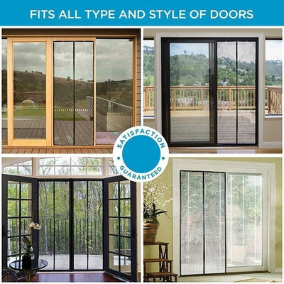MagnaBreeze Hands-Free Magnetic Screen Door – Let Fresh Air In, Keep Bugs Out - 50% OFF