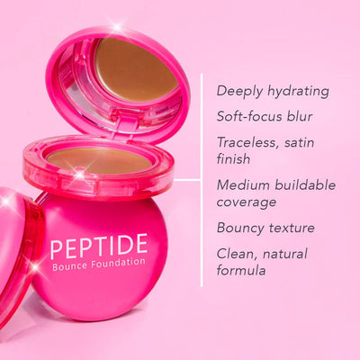 Peptide Bounce Foundation - Hydrataing Skincare-Infused Balm with Buildable Coverage - 50% OFF