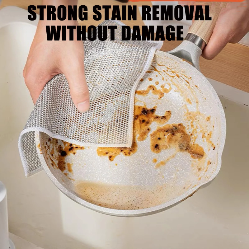 The Miracle Wire Cleaning Cloth - Tough on Grime, Gentle on Pans - 1+1 FREE