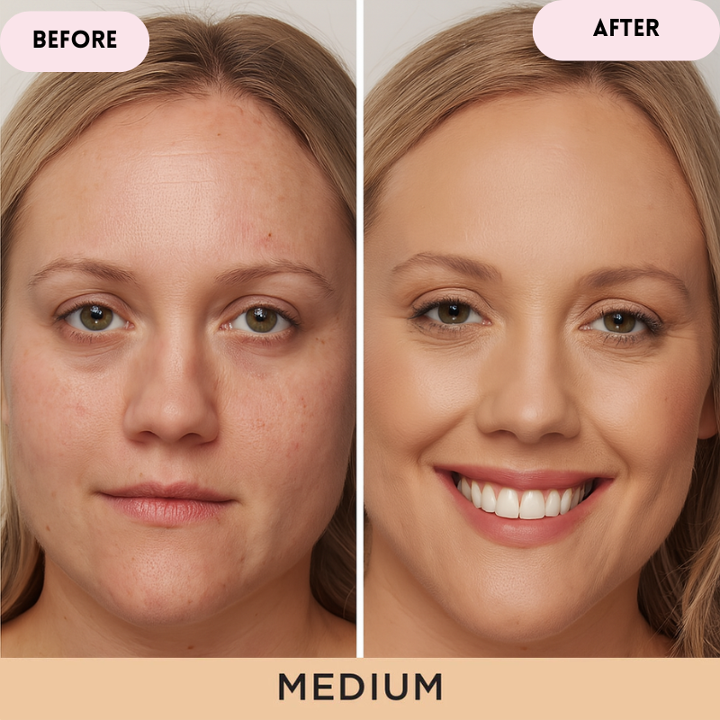 AuraRadiance Complex + Luminous Perfection, Effortless Protection - 50% OFF + FREE MAKEUP BRUSH