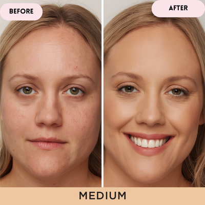 AuraRadiance Complex + Luminous Perfection, Effortless Protection - 50% OFF + FREE MAKEUP BRUSH