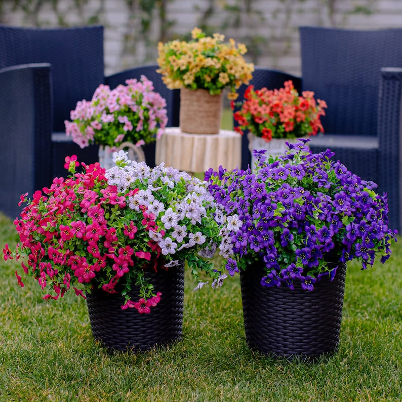Exquisite UV Resistant Colorful Artificial Flowers