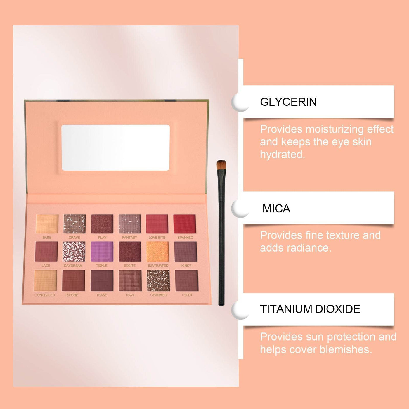 ColorMuse 18-Color Eyeshadow Palette – Unleash Your Creativity with Every Shade - 50% OFF