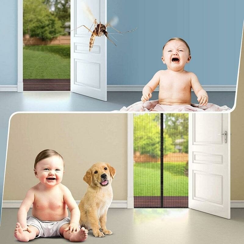MagnaBreeze Hands-Free Magnetic Screen Door – Let Fresh Air In, Keep Bugs Out - 50% OFF