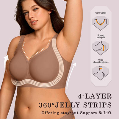 The AuraSupport Wireless Bra - Full Coverage, Zero Wires + 50% OFF