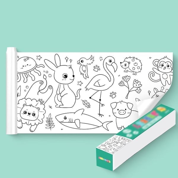 The WonderWall Drawing Roll - Screen-Free Fun, Mess-Free Walls + 50% OFF