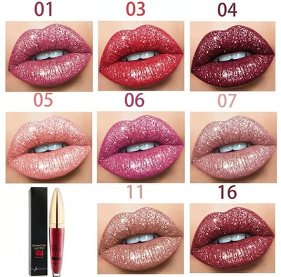 1 + 1 FREE - GlimmerMuse Diamond Lip Flip – Matte to Glitter Liquid Lipstick