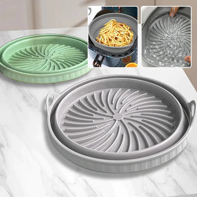 The AirCrisp Silicone Pan - Never Scrub Your Air Fryer Again - 1+1 FREE